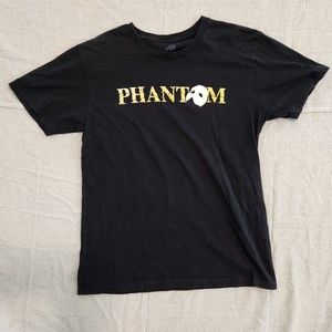 Phatom of the Opera Shirt Mens Medium Black Short Sleeve Pull Over Spell Out